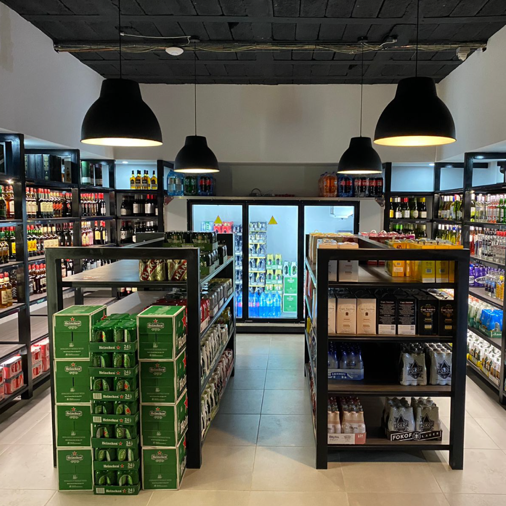 Coal bottle store interior